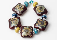 Swirly Lampwork Bead Set alternative view 2