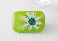 Hand Painted Fused Flower Brooch Hand Painted Fused Flower Brooch