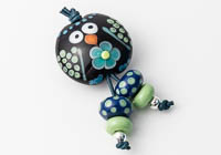 Owl Lampwork Bead Set alternative view 1