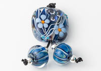 Lampwork Flowery Bead Set alternative view 2