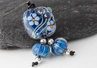 Lampwork Flowery Bead Set