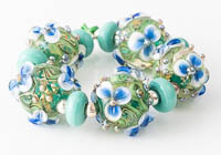 Flowery Lampwork Beads