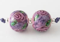 Lampwork Rose Beads