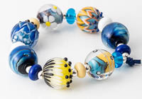 Flowery Lampwork Bead Set alternative view 2