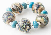 Webbed Lampwork Beads