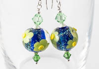 Flowery Dichroic Earrings alternative view 1