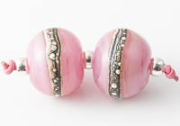Pink Lampwork Beads