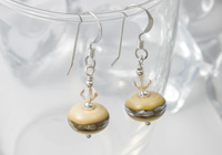 Ivory Lampwork Earrings