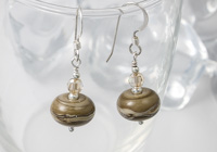 Brown Lampwork Earrings