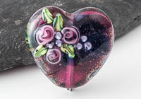 Lampwork Dichroic Heart Bead alternative view 2