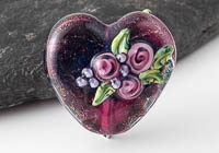 Lampwork Dichroic Heart Bead alternative view 1