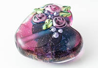 Lampwork Dichroic Heart Bead