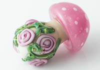 Toadstool Lampwork Bead alternative view 2