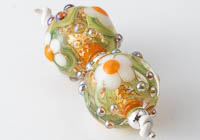 Glittery Lampwork Flower Beads alternative view 1