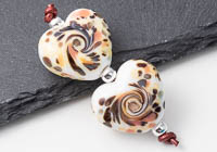 Lampwork Heart Beads