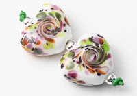 Lampwork Heart Beads