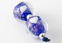 Dichroic Lampwork Heart Beads alternative view 1