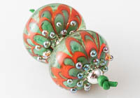 Lampwork Dahlia Beads alternative view 2