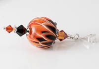 Lampwork Dahlia Pendant alternative view 2