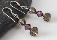 "Damara" Smoky Quartz Earrings