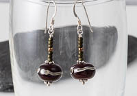 "Amara" Lampwork Earrings alternative view 1