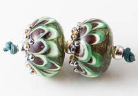 Lampwork Dahlia Beads