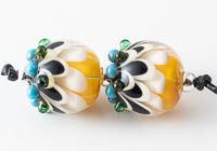 Lampwork Dahlia Beads