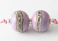 Pink Lampwork Beads