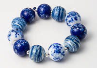 Blue Lampwork Beads alternative view 2