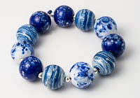 Blue Lampwork Beads alternative view 2