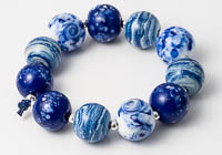 Blue Lampwork Beads alternative view 1