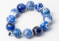 Blue Lampwork Beads alternative view 2