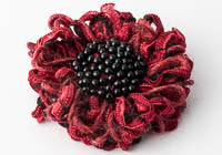 Beaded Flower Brooch