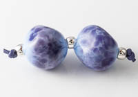 Blue and Purple Lampwork Beads