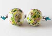 Swirly Lampwork Beads