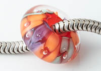 Flowery Lampwork Charm Bead alternative view 1