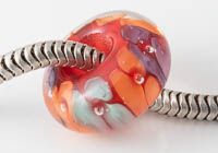 Flowery Lampwork Charm Bead alternative view 2