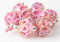 Lampwork Dahlia Bead Set alternative view 1