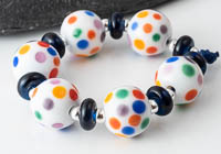 Spotty Lampwork Beads alternative view 2