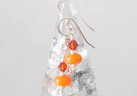 Orange Lampwork Earrings alternative view 1