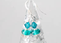 Teal Lampwork Earrings alternative view 1