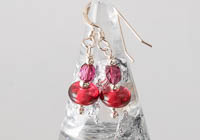 Pink Lampwork Earrings alternative view 1