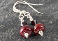 Red Lampwork Earrings