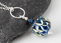 Dahlia Lampwork Pendant