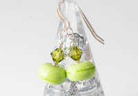"Spring Green" Lampwork Earrings alternative view 1