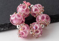 Lampwork Dahlia Bead Set alternative view 1