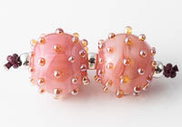 Lampwork Bumpy Bead Pair