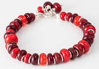 Red Lampwork Bracelet alternative view 2