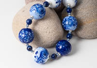 Blue Lampwork Necklace alternative view 2