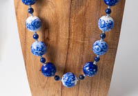 Blue Lampwork Necklace alternative view 1